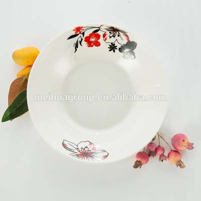 cheap white ceramic soup plate and dishes