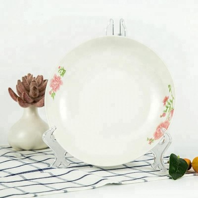 8 inch ceramic dessert edge plate