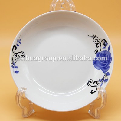 wholesale 8 inch ceramic fruit plate,porcelain deep plate custom design