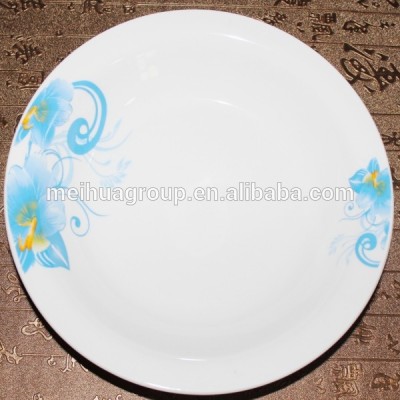 stock ceramic 9.25 inch omega design soup plate for indonesia plate