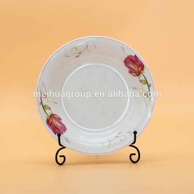 flower decal design 9.25 omega soup plate porcelain