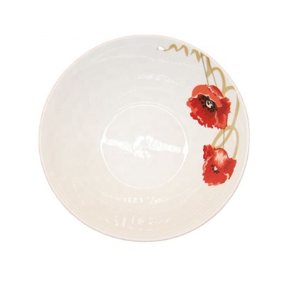 Wholesale price 7 inch  white ceramic ramen bowl